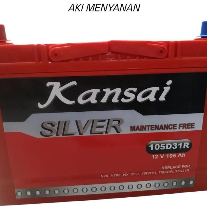 Aki KANSAI SILVER 105 AH 105D31R Accu Mobil Genset