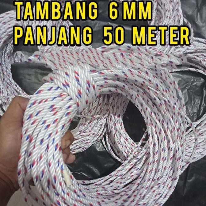 

PROMO DISKON - TALI TAMBANG PE PPD 6 mm 0 METER