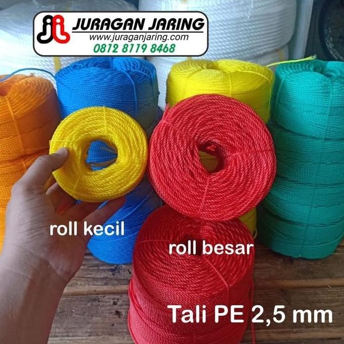 TERMURAH - TALI TAMBANG PLASTIK 2, MM ROLL BESAR
