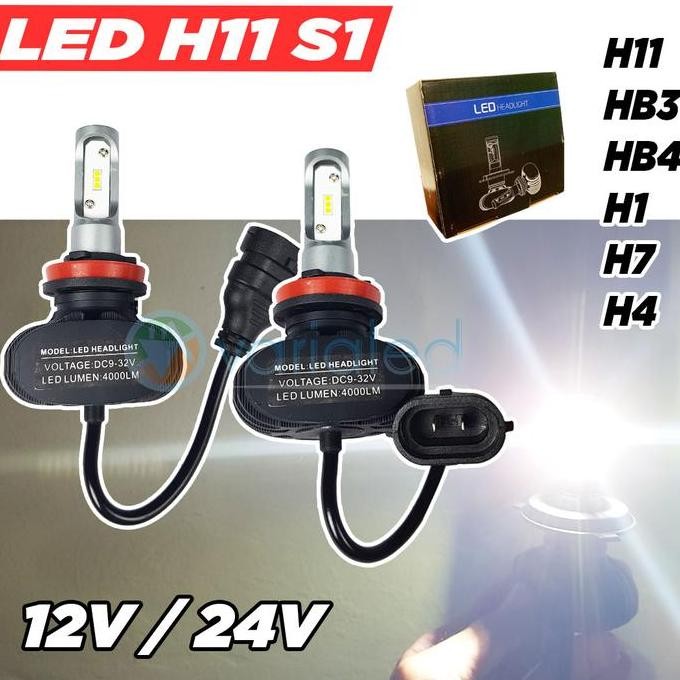 TERMURAH - Led Headlamp Foglamp Mobil H11 H4 HB3 HB4 H7 H1 S1 CSP ORIGINAL 12V/24