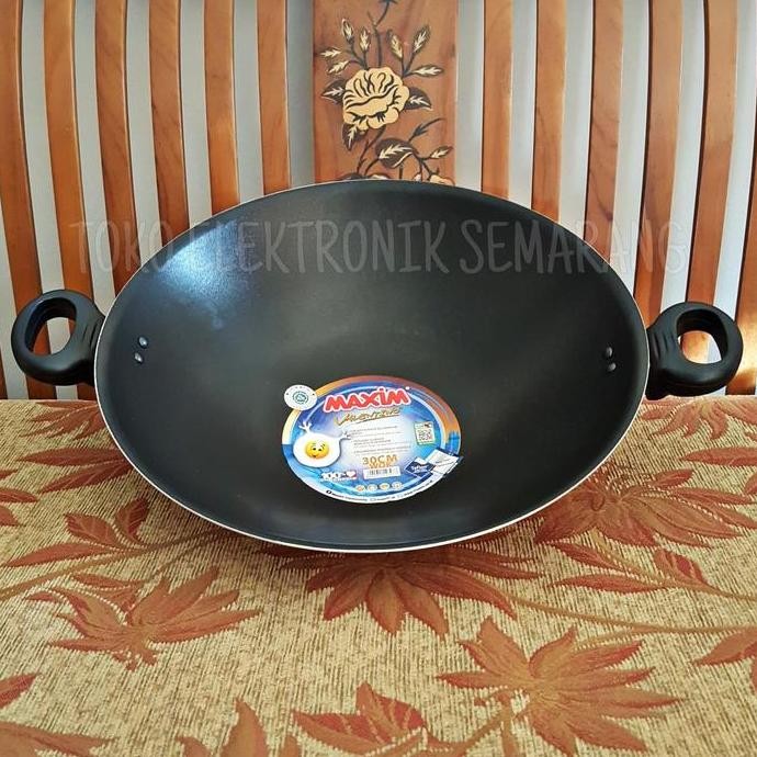 TERBARU - MAXIM 30CM VALENTINO WOK WAJAN PENGGORENGAN TEFLON
