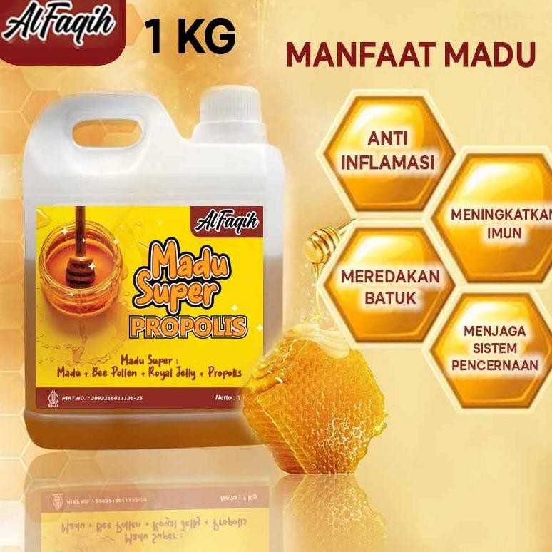 

(Terbaru) best honey madu super al faqih 1 kg madu ekstra royal jelly bee pollen (Terlaris)