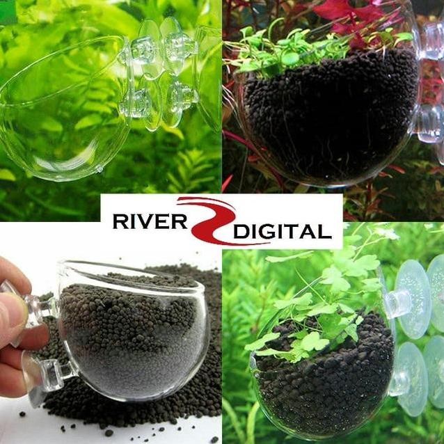 Aquascape Pot Glass Kaca Media Tanam
