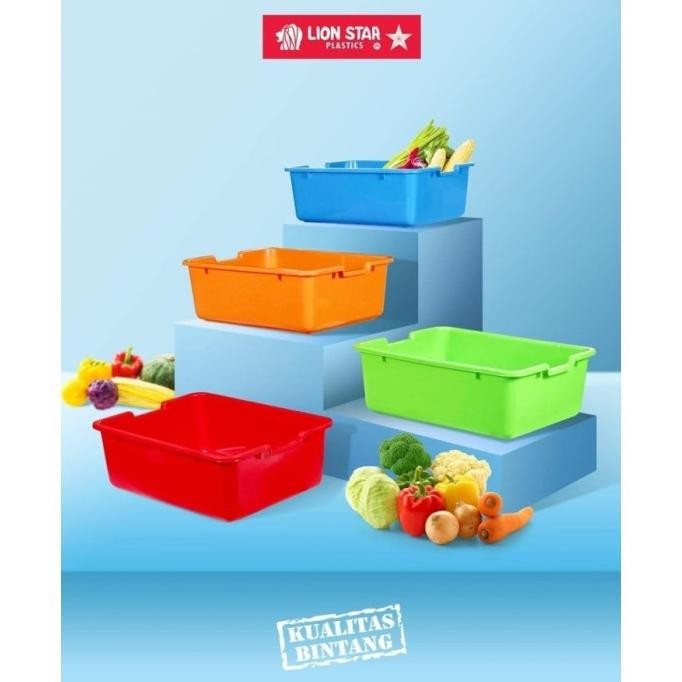 Baskom Persegi Lion Star Polos aSt