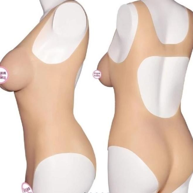 

realistic silicone fake crossdresser cosplay bodysuit premium DS