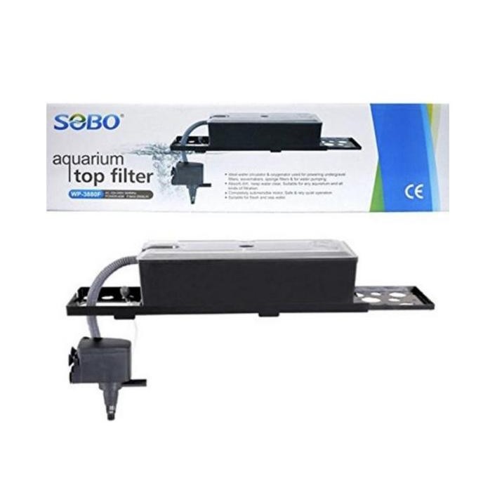 Promo SOBO WP 3880F Mesin Box Filter Komplit - Top Filter Aquarium COD