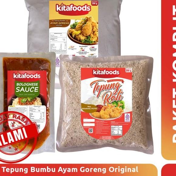 

Paket Komplit 1 Tepung Ayam Goreng 250Gr Tr Bawang Putih 250Gr Bolognese Sauce 250Gr Tanpa Penguat Rasa