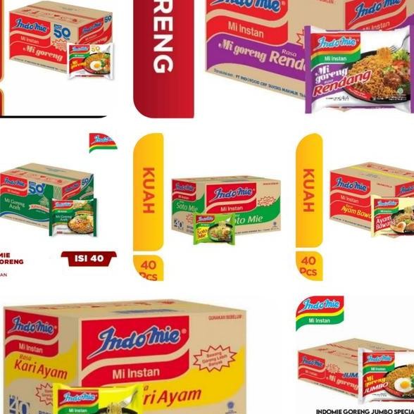 

Indomie Goreng Spesialjumbomi Goreng Acehmie Ayam Bawangsotokarimie Rendang 1 Dus Isi 40 Pcs Jual Sem Grosir