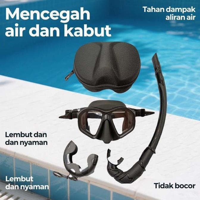 Masker Freedive Kacamata Low Volume Mask Panah Ikan Selam Spearfishing Freediving Snorkeling Free Di