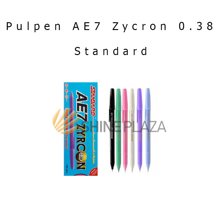

Pulpen Standard AE7 Zycron 0.38mm - Bolpen Pena Pen Semi Gel AE-7 0,38 mm