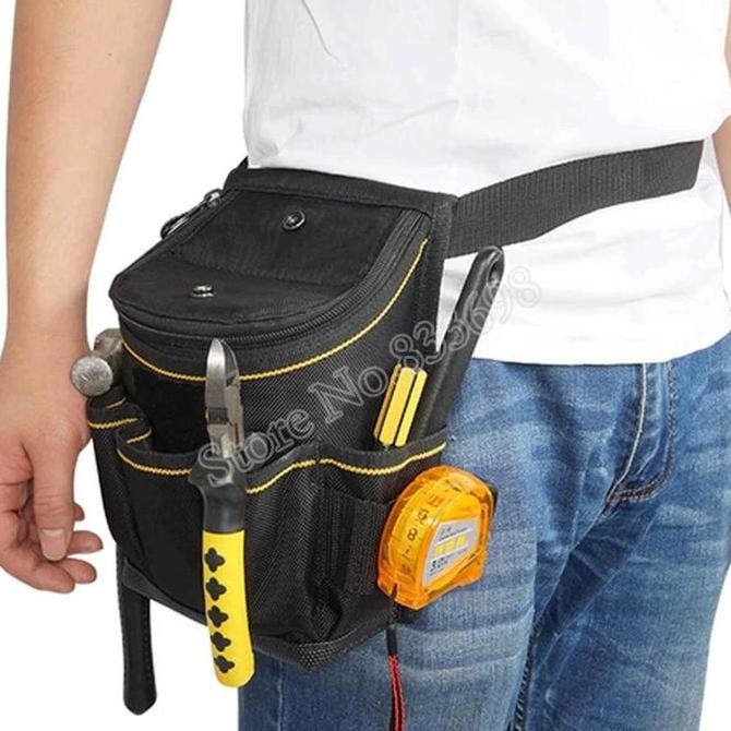 Tas Pinggang Tas Proyek Perkakas Tas Menyimpan Alat Alat Bengkel Dan