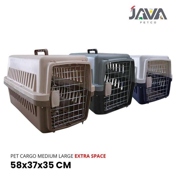 Pet Cargo Medium Large EXTRA SPACE 58x37x35 /Pet Cargo Kucing/Kelinci