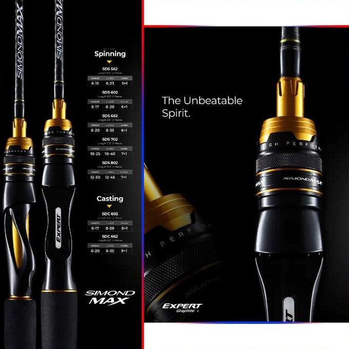Joran Rod Expert Graphite Simondmax SDS562 SDS602 SPINNING