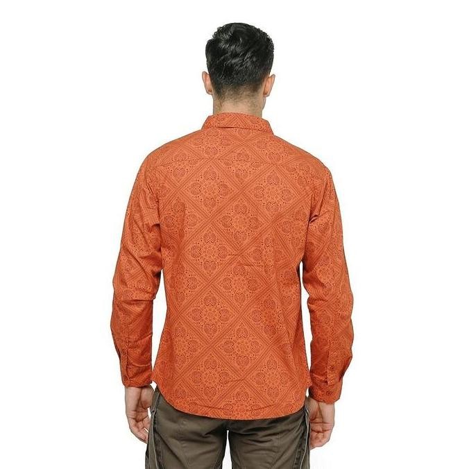 ready !!! Baju Kemeja Eiger Peasley H401 Terra cotta Baju Kemeja lengan panjang baju kemeja pria baj