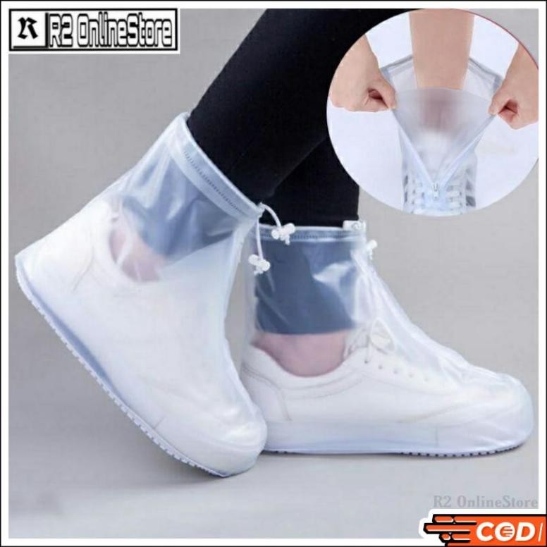 Promo.. Cover Hujan Sepatu Reusable Rain Boot Cover Ukuran Xxl Xl M S Jas Hujan Sepatu Boot Rain Sho