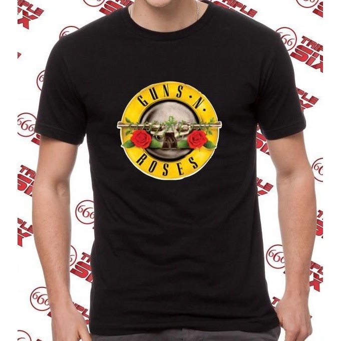 ready  kaos guns n roses hitam