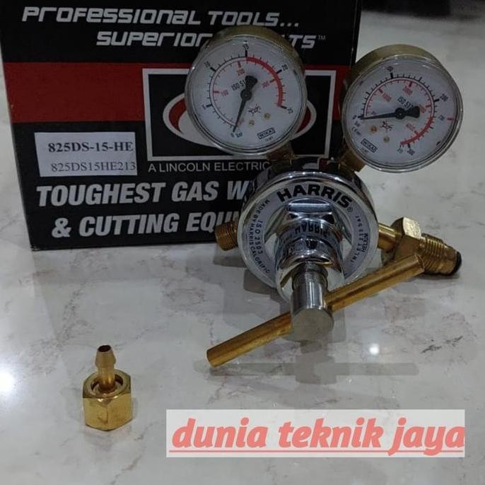 Regulator Helium tipe 825DS 15 bar 825 - 15bar merk Harris Dijamin Ori CO