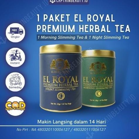

welcome to tahuan jaya El Royal Premium Herbal Tea Original / Teh Pelangsing - Morning Slimming Tea & Night Slimming Tea