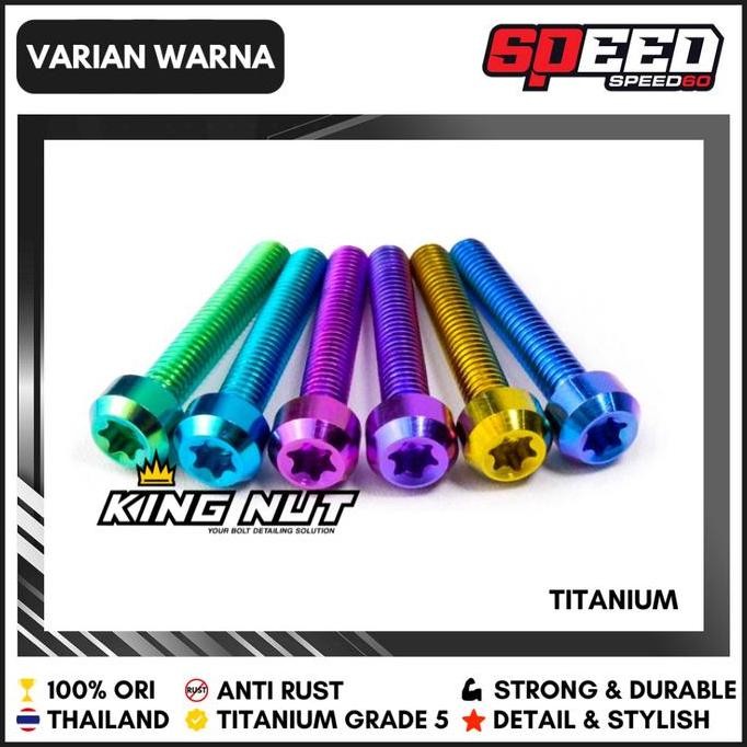 Baut Cover Radiator Honda PCX 160 Vario 160 Baut Titanium Grade 5 Thailand King Nut