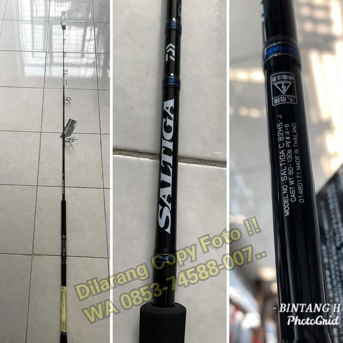 Joran Casting Jigging Daiwa Saltiga C 82 HS PE 4-6