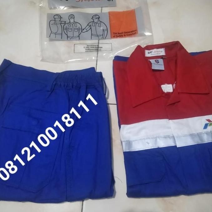 Hits Coveroll Wearpack Pertamina Setelan Br Shile