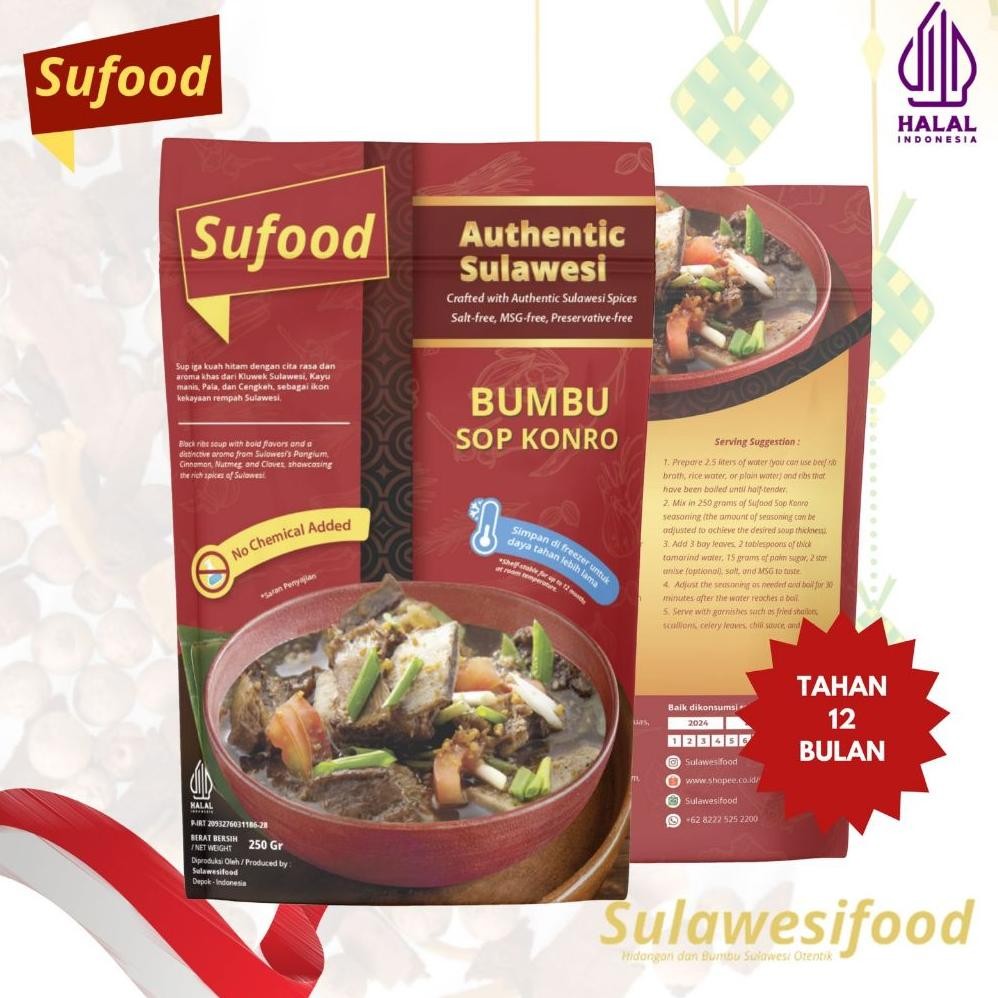 

Sulawesifood Sufood Bumbu Sop Konro 250gr