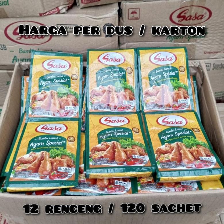 

Sasa Bumbu Lumur Ayam Special 26gr x 120 Pcs Per KARTON