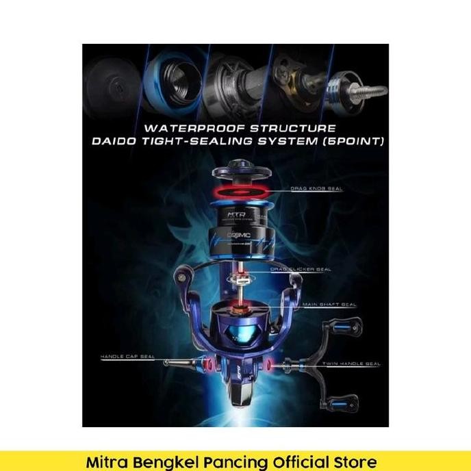 Reel Daido Cosmic 1000 - 3000 Salt Water Spinning Reel Pancing Original