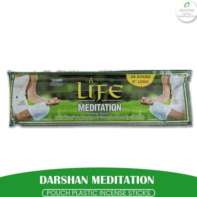 Dupa India (Aromaterapi) Pouch Plastic - Darshan Meditation 35 Sticks [terbaik]