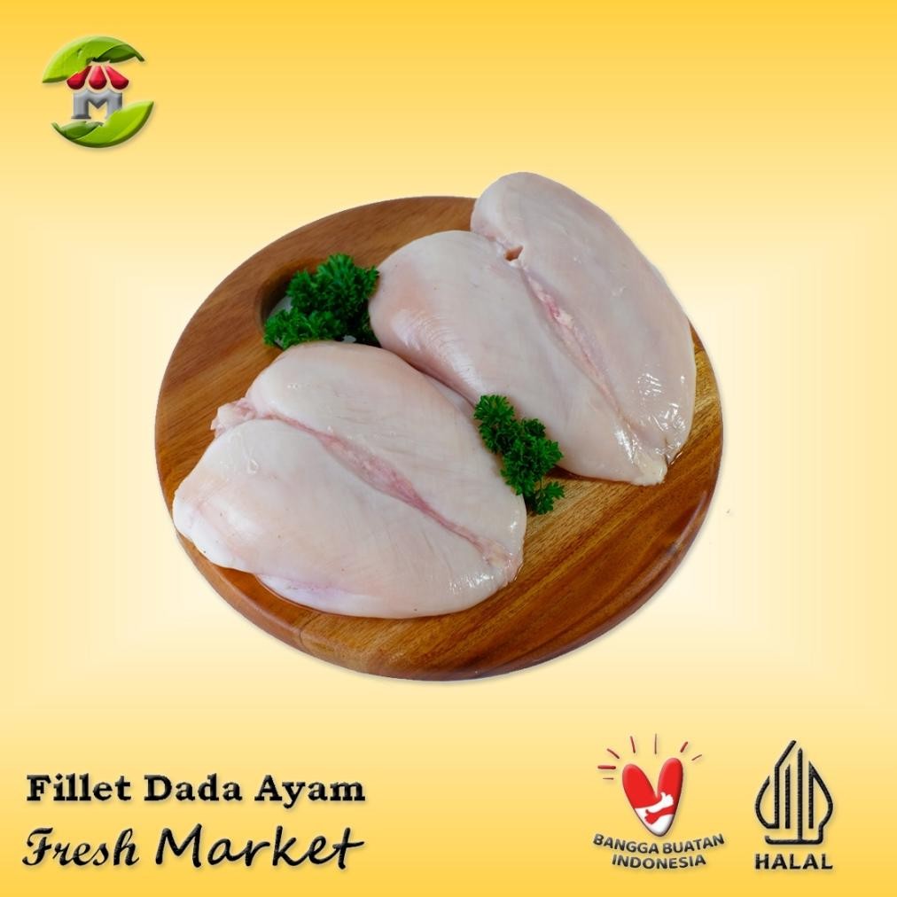

[Jakbar] Boneless Fillet Dada Ayam Tanpa Kulit Pack 970Gr - 1Kg