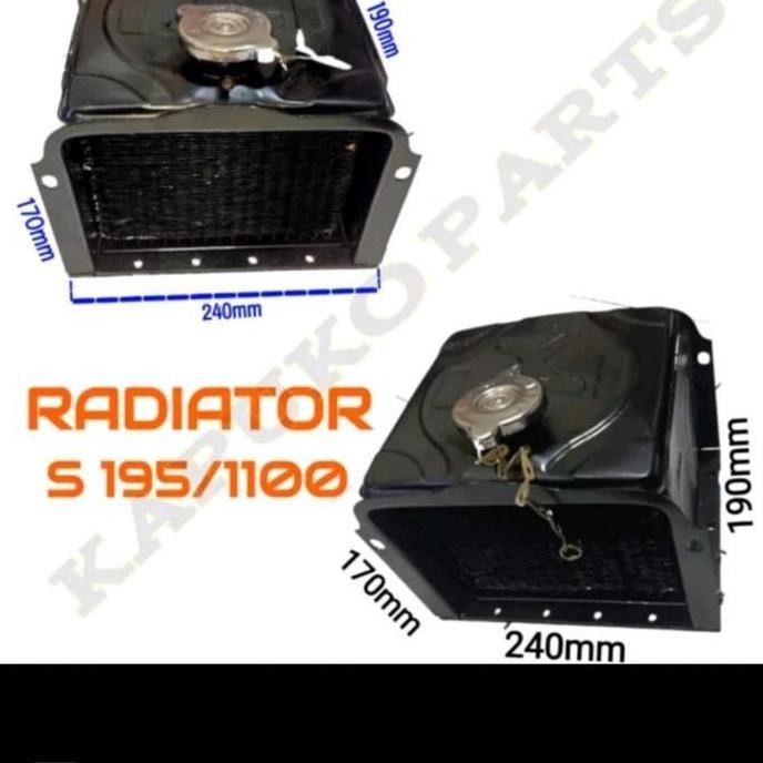 siap kirim] Radiator Mesin Diesel S195 S1100 / 12 PK 14 PK 16 PK