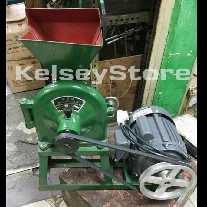 .........] MESIN SELEP GILING GILINGAN TEPUNG FFC15 + dinamo listrik 1 HP FFC 15