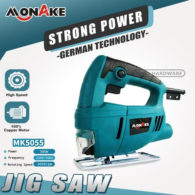 TERLARIS - MONAKE Mesin Jigsaw Gergaji Triplek Potong Kayu Listrik Jig Saw Machine