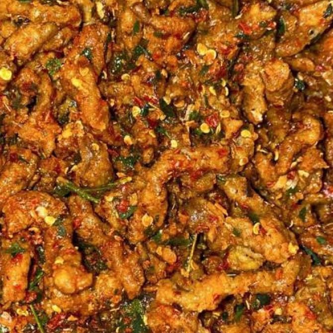 

Keripik Usus Pedas Daun Jeruk 1 Kg Kripik Usus Cikruh