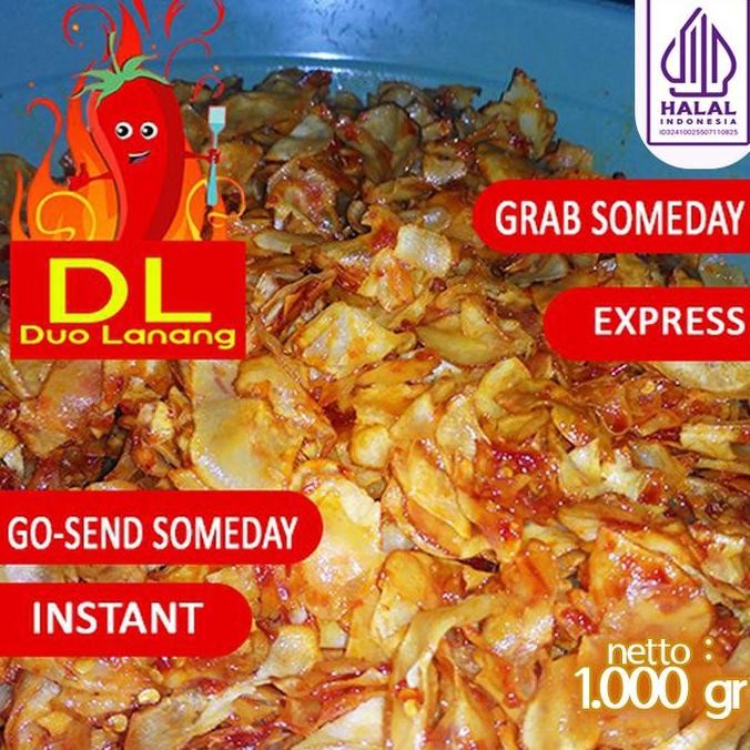 

Keripik Singkong Balado Pedas Cabai Asli 100% @ 1 Kg GS