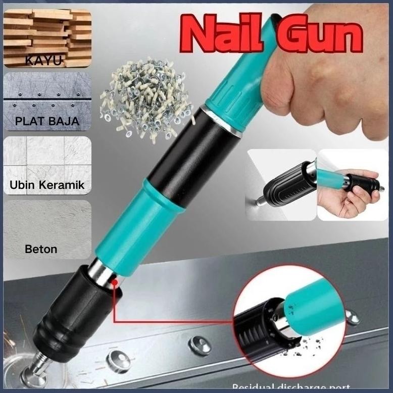 NAIL GUN TEMBAK PAKU alat paku tembak kayu alat tembak paku beton paku tembak tembok serbaguna