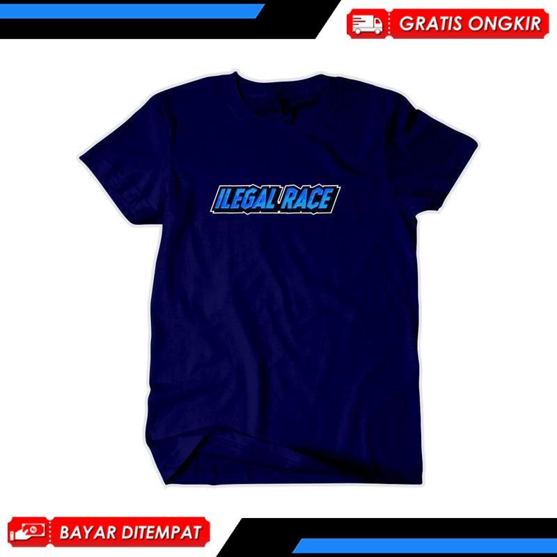 NEW COD Kaos Racing Balap Ilegal Race Katun Combed 30s Viral Kekinian Terbaru 2025 SK-05