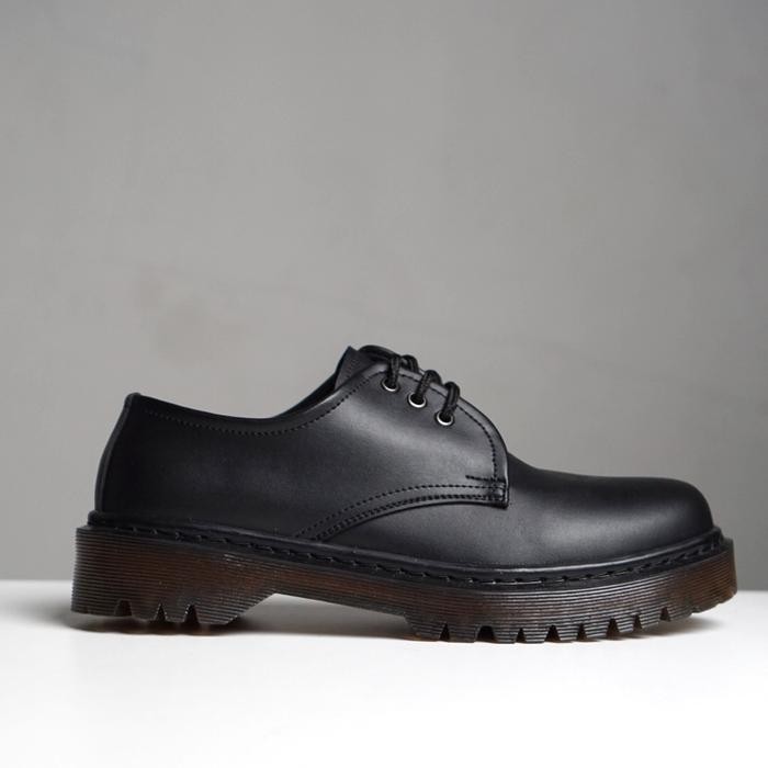 SS Sepatu Boots Kulit Pria Oxwalker PAUL Hitam Shoes Black Pantofel