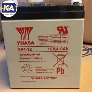 TERBARU - Aki Kering Yuasa NP4-12 Baterai Yuasa 12v 4ah Yuasa vrla 12 v 4 ah