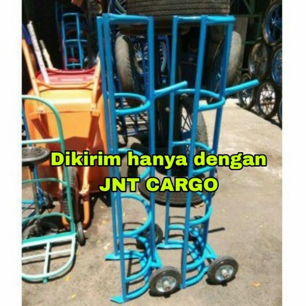 PROMO DISKON Troli gas elpiji 3kg susun 5 troli galon elpiji LPG Troly Trolley gledekan gerobak