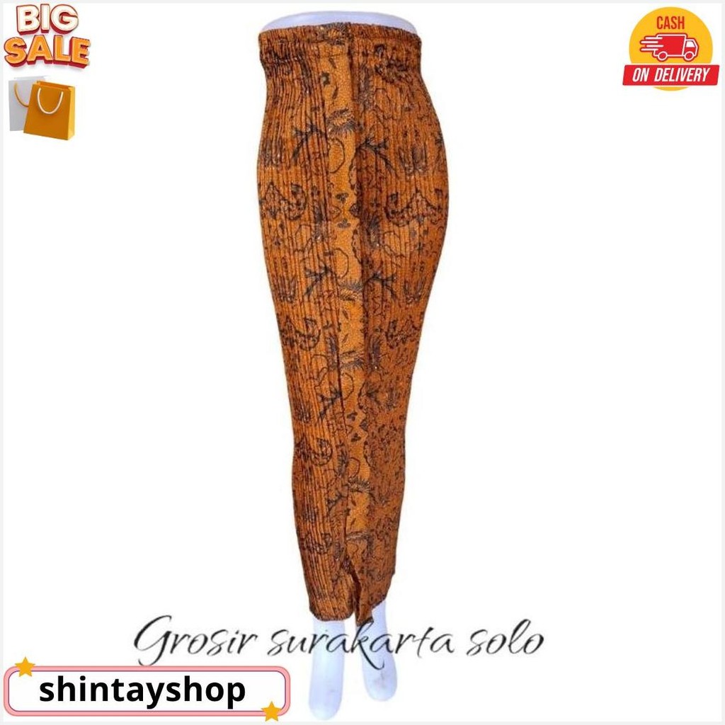 Rok Plisket Batik Motif Wahyu Tumurun / Rok Plisket Batik Wiru Siap Kirim