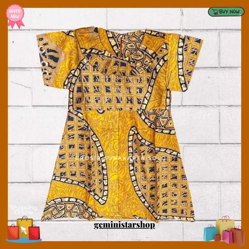 Dress Batik Anak Model Siska Siap Kirim