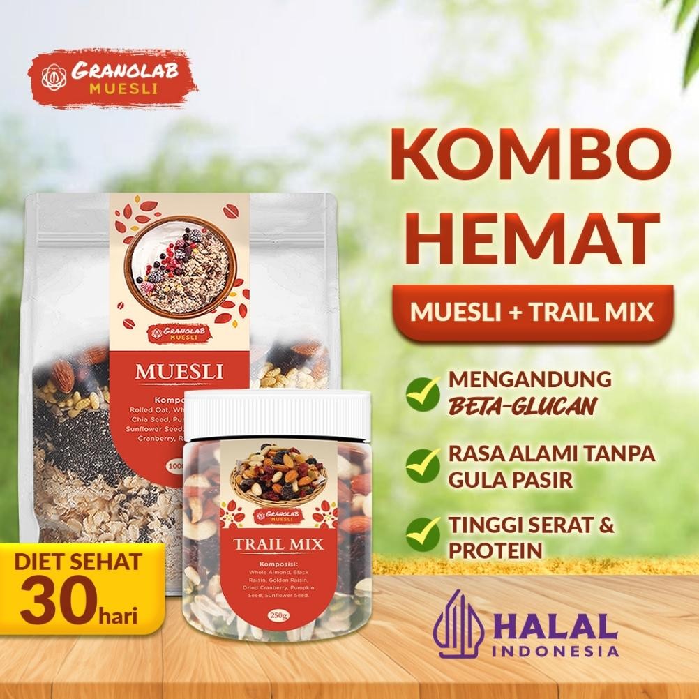 

Paket Bundling Muesli Fruit Seed dan Trail Mix | Kombo Hemat