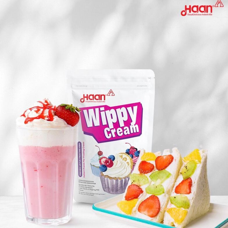 

Wippy Cream Pouch Haan 200Gr Kemasan Zipper Higienis