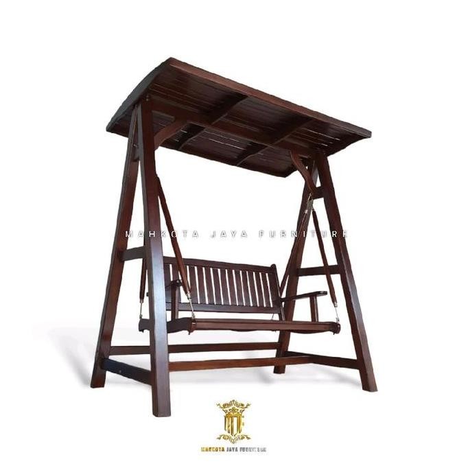 AYUNAN KAYU JATI 120CM KURSI AYUNAN GANTUNG JATI MINIMALIS Furniture