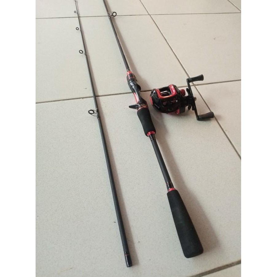 Combo  Pancing Baitcasting KBW 180  VS Jarvis (Free PE X4 + umpan kata Original