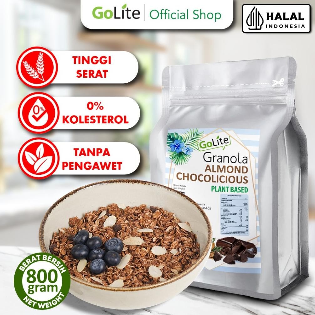 

Granola Almond Chocolicious 800gr - GoLite toasted muesli