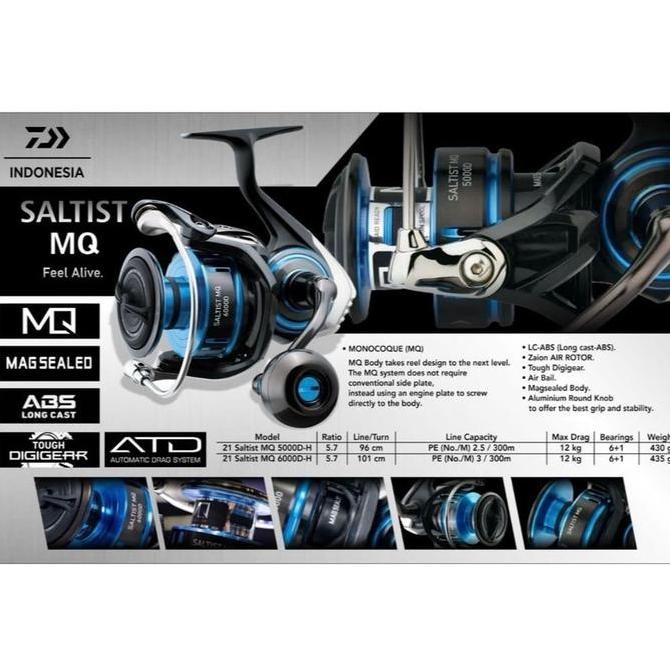 REEL DAIWA SALTIST MQ 5000DH 6000DH CO