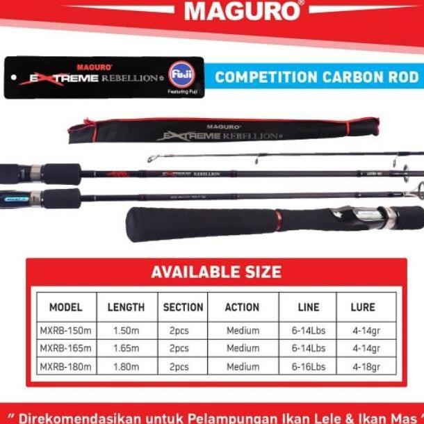 Joran Spinning Maguro Extreme Struggle Pilih Ukuran Original