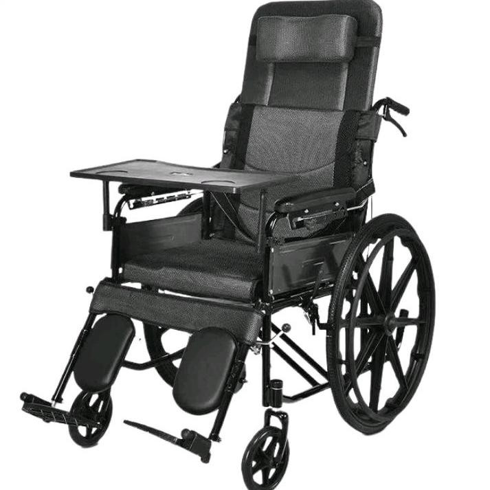 Kursi Roda BAB Plus Meja Makan / Kursi Roda Rebah BAB / Kursi Roda 4 in 1 Toilet + Rebah + Meja Maka